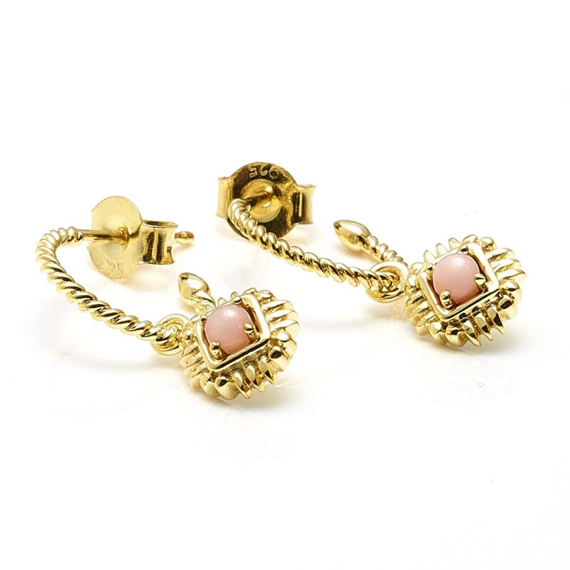 Silk & Steel x Ballantynes Petite Opal Hoop Earrings image number 1